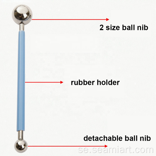 4st Double-End Metal Ball Sculpture Modeling Stylus